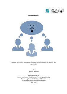 Brage INN: En studie av og innovasjon – samspillet forståelse og handling en organisasjon.